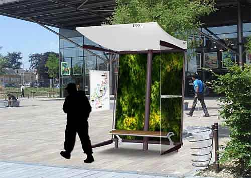 Ідея незвичайної автобусної зупинки: Автобусна зупинка на сонячних батареях