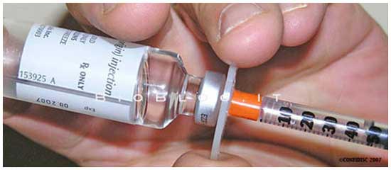 Вдосконалений інсуліновий шприц для безпечних ін'єкцій