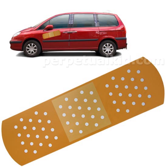 Називається пластир для автомобіля Auto Aid Bandage Magnet, щось на зразок першої медичної допомоги для автомобіля.