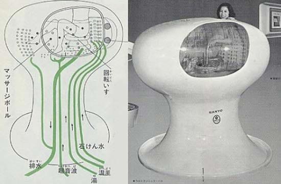 Розробники з всесвітньо відомої компанії Sanyo розробили пральну машину для людського тіла. Проект отримав назву Ultrasonic Bath.