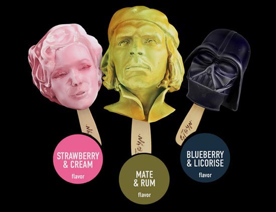 Рекламне агентство STOYN представила на суд досвідченої публіки свій новий експериментальний проект STOYN Ice Cream - незвичайне морозиво у вигляді фігур знаменитих діячів культури.