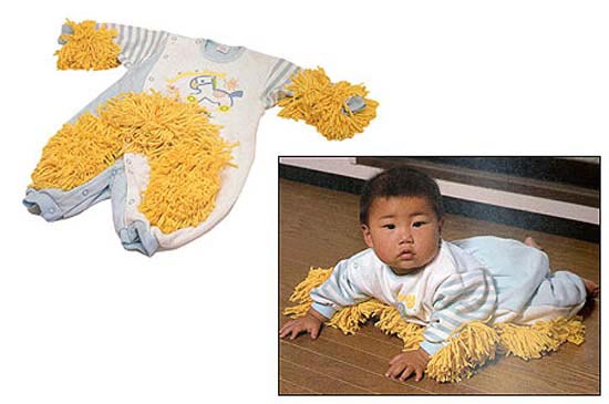 Ідея костюма-подметалки Baby Mops родом з Японії. 
